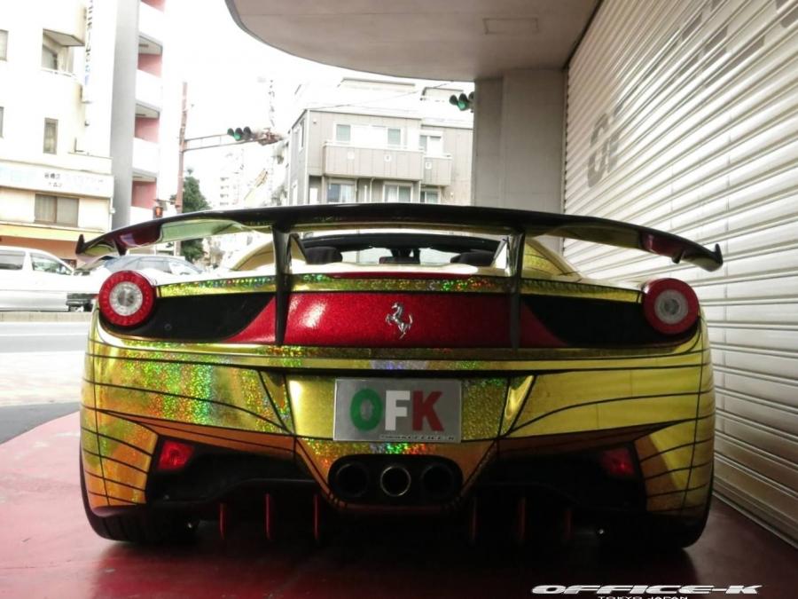 Ferrari 458 Spider Golden Shark by Office-K 2014 года  (фото 8 из 16)